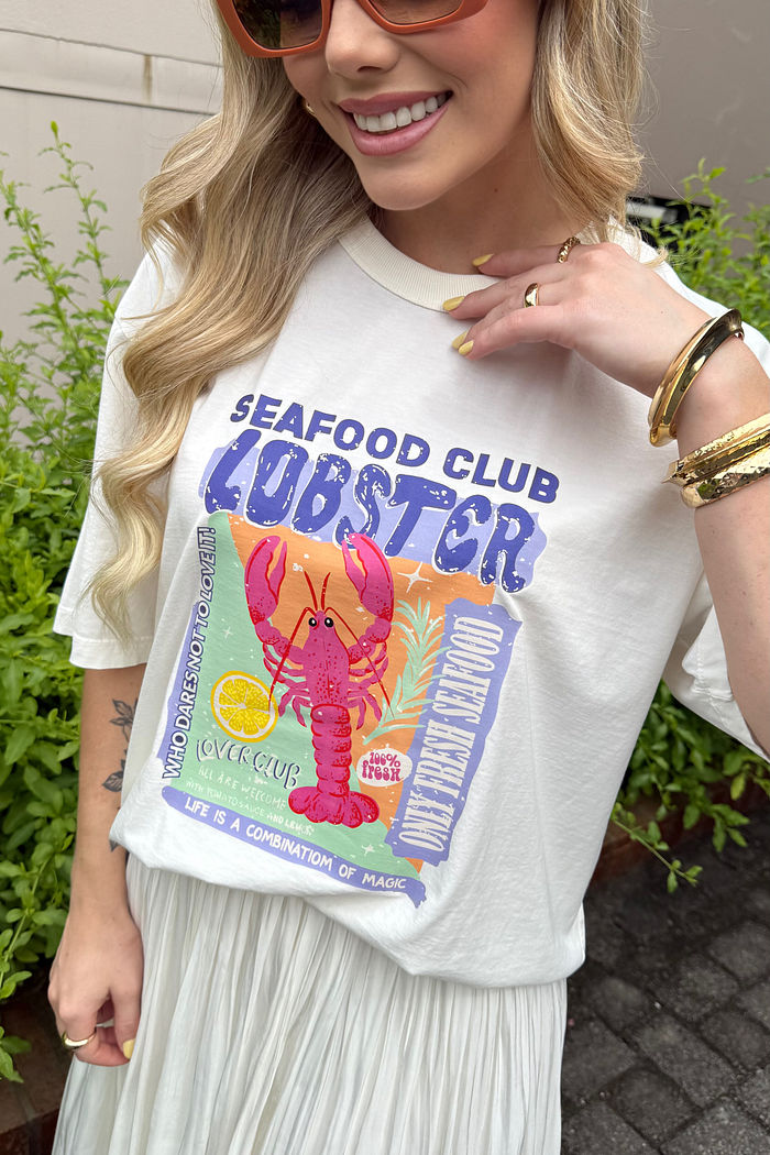 T-shirt Oversized - Lagosta - Off White