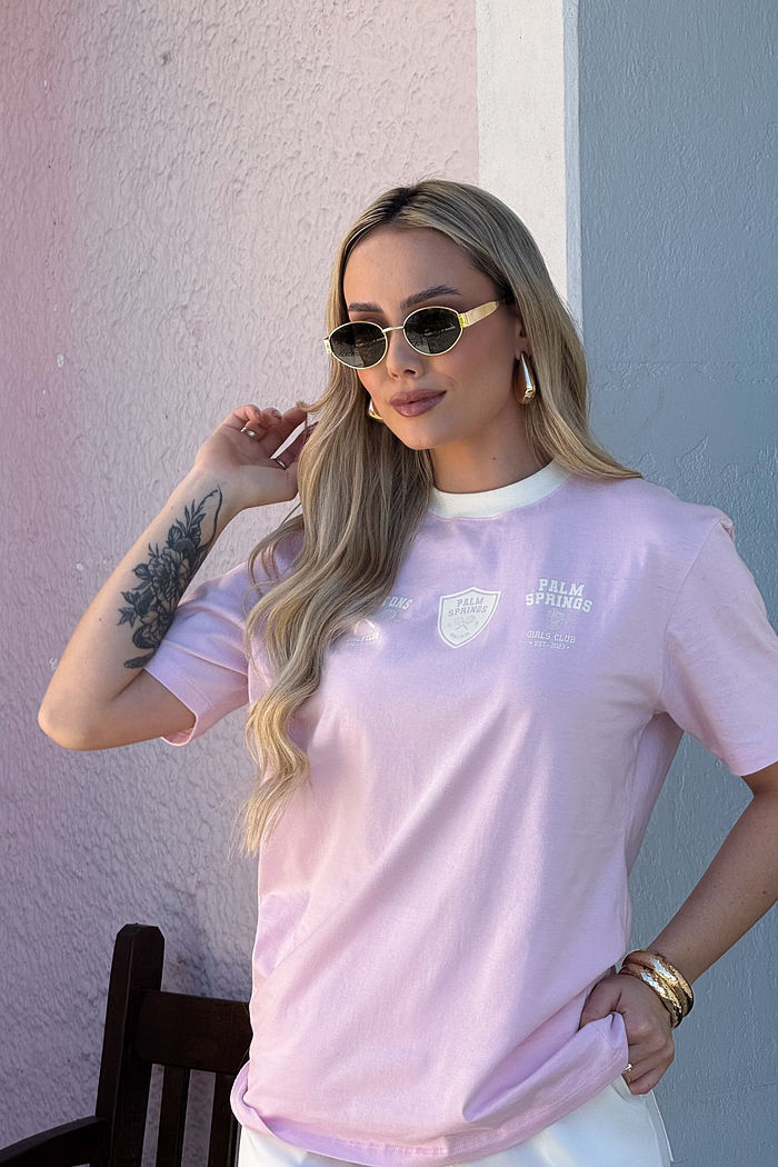 Camiseta Retrô - Sport - Rosa