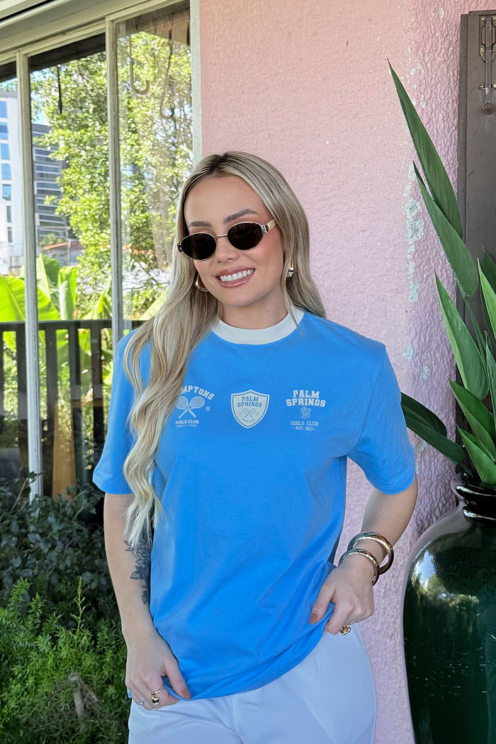 Camiseta Retrô - Sport - Azul