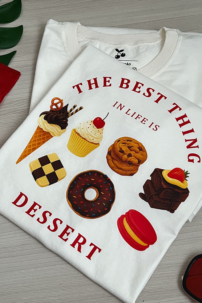 Tshirt Premium - The Best Thing DTF - Off White