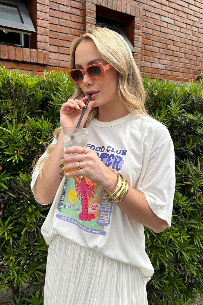 T-shirt Oversized - Lagosta - Off White