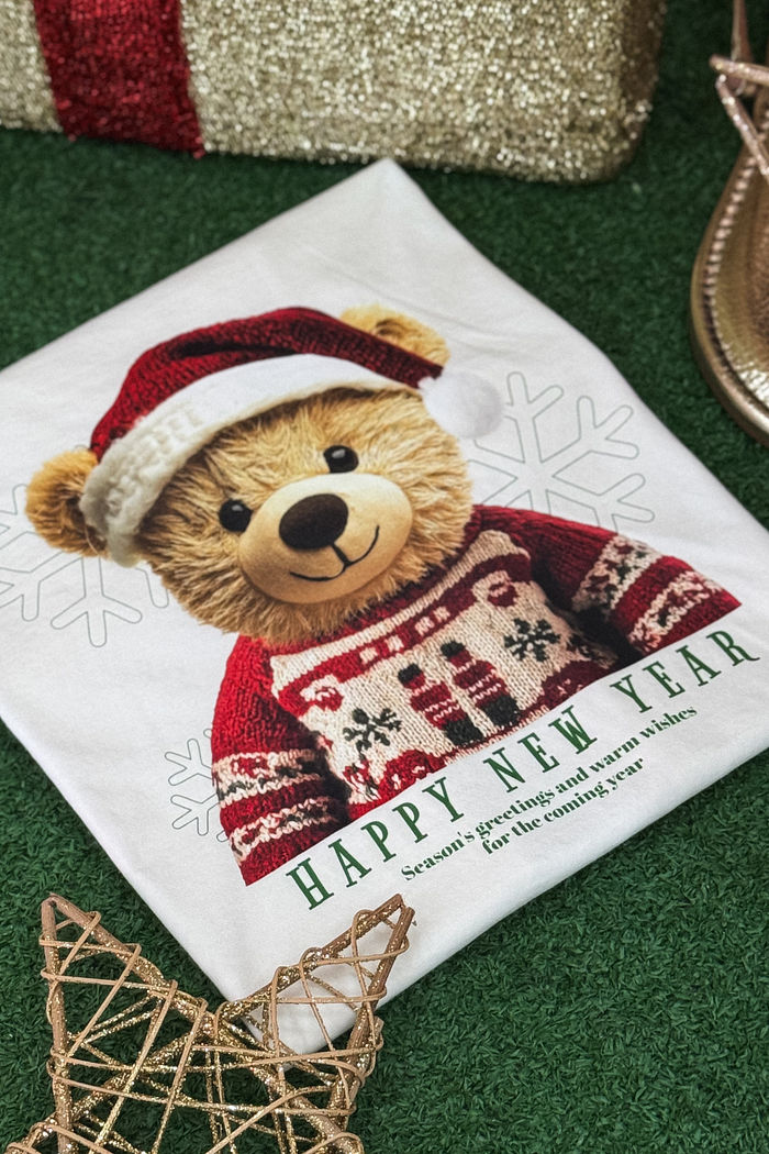 Tshirt Premium - Happy New Year 1 DTF - Off White