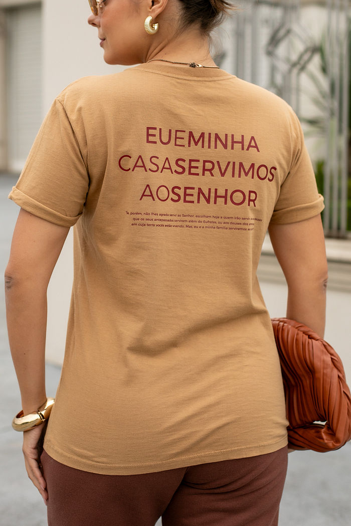 Tshirt Premium - Josué 24:15 - Camurça