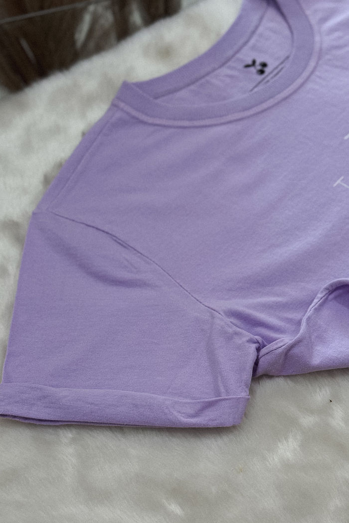 Tshirt Premium - Jesus tu és o plano - Lilás