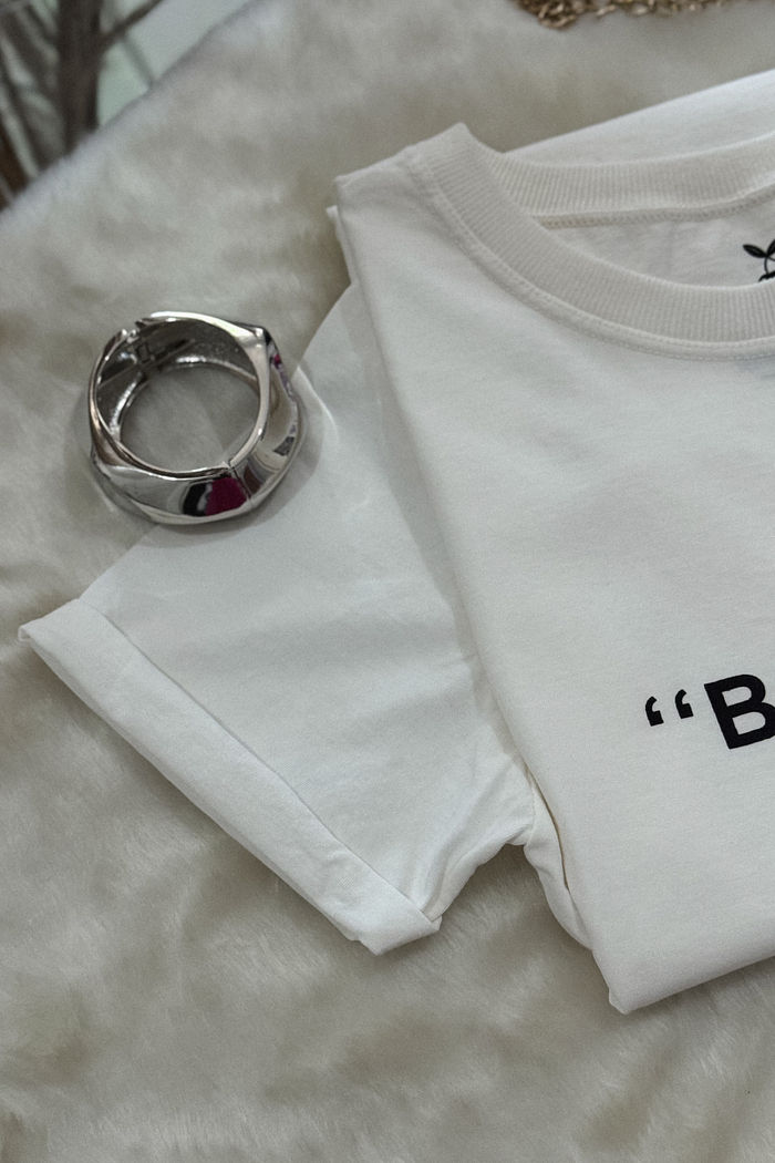 Tshirt Premium - Blessed - Off White