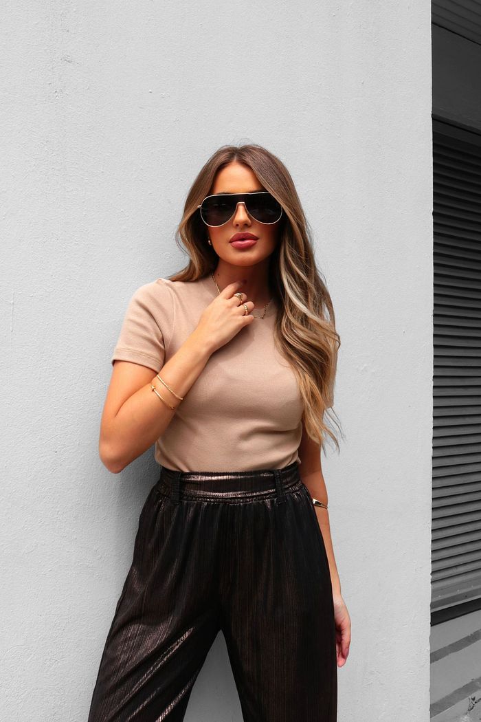 BLUSA DE RIBANA BASIC TEE LINDA