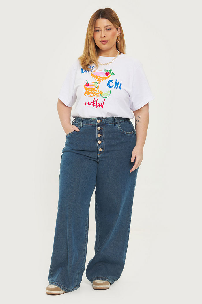 Calça Pantalona Anastácia Jeans