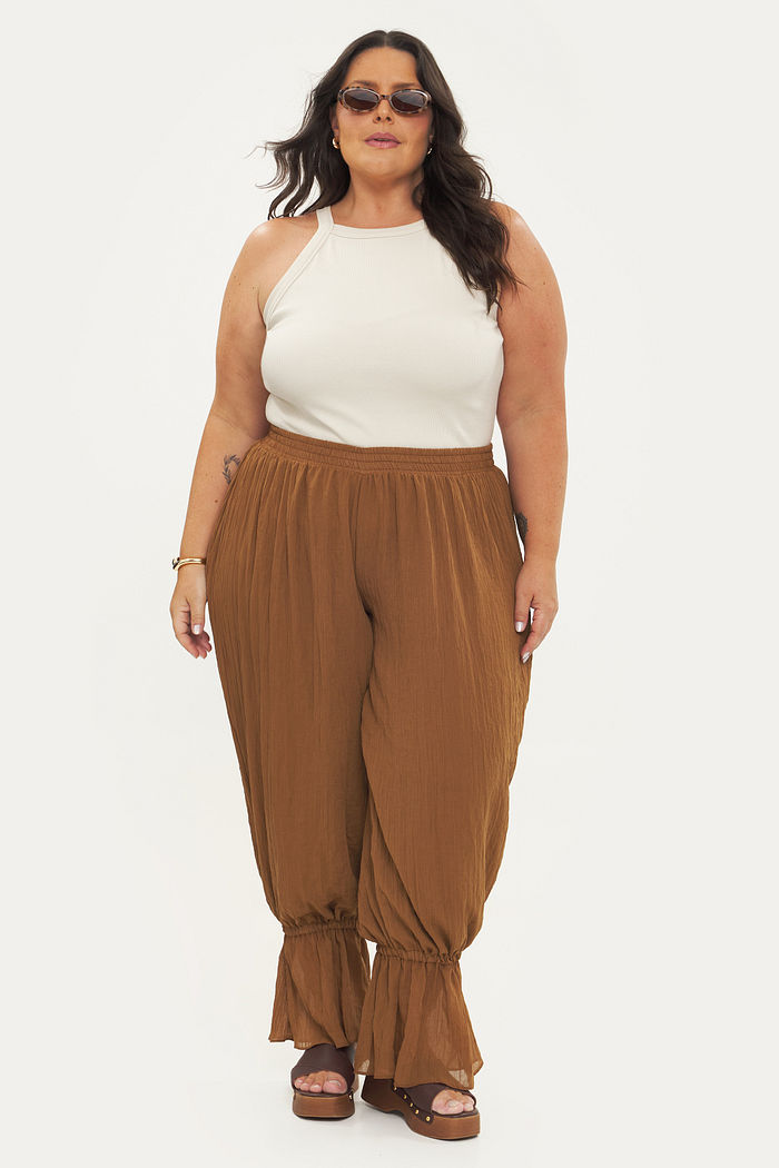 Calça Aladim Sofia Camel