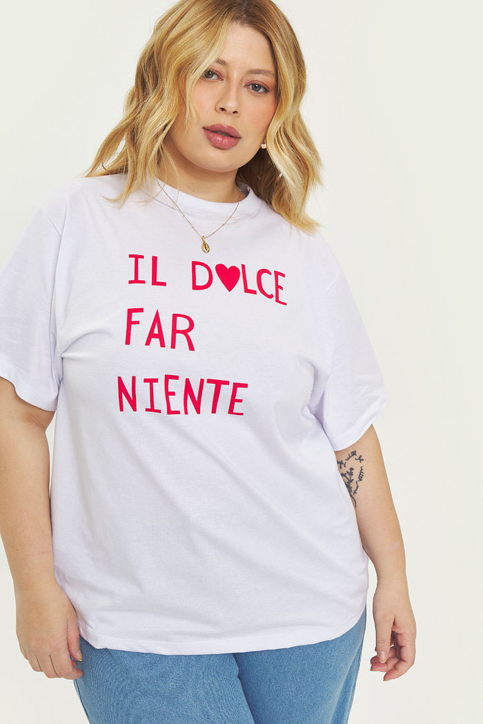 T-shirt De Algodão Dolce Far Niente Branco