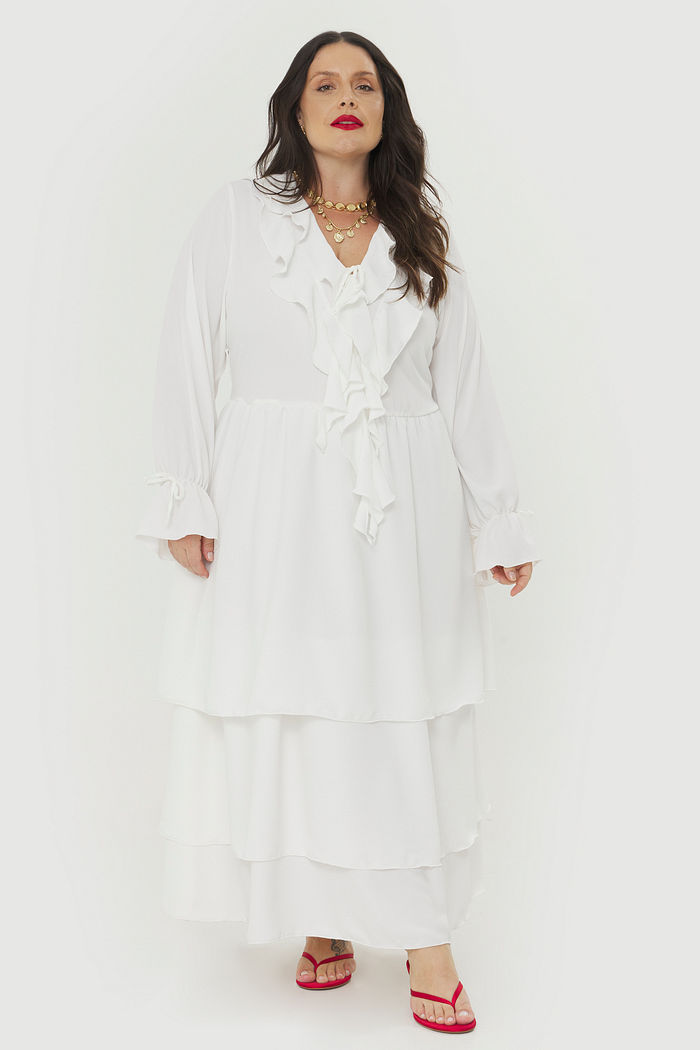 Vestido Boho Luna Off-White