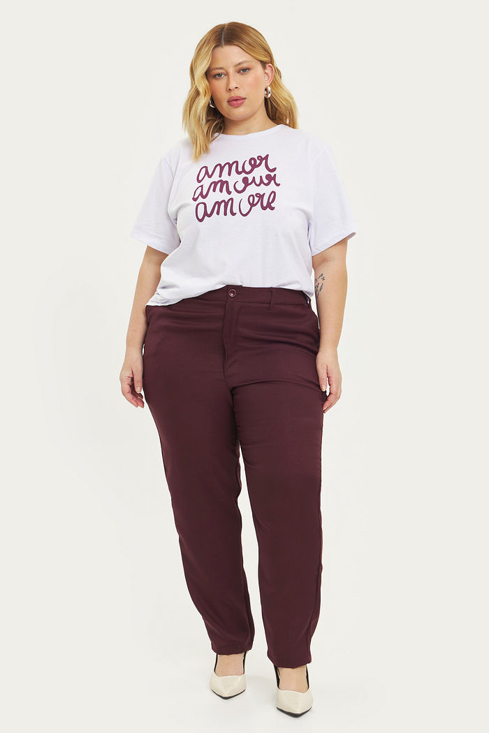 Calça Alfaiataria San Martino Burgundy