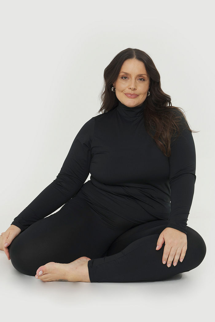 Blusa Térmica Felpada Elsa Preto