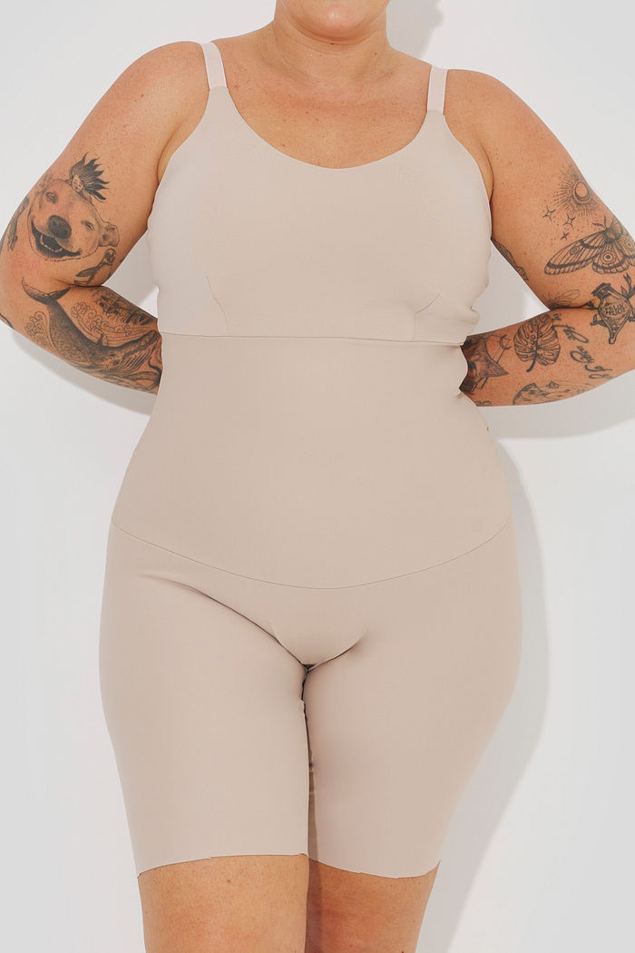 Body Modelador Soft Touch Plus Size Natural