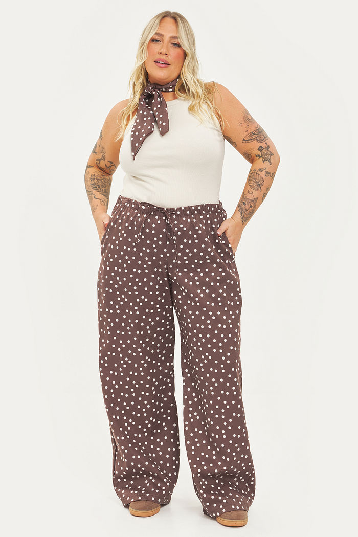 Calça Pantalona Zaya Poá