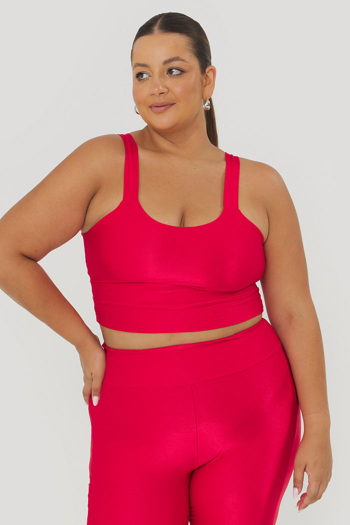 Top Esportivo Euforia Vermelho