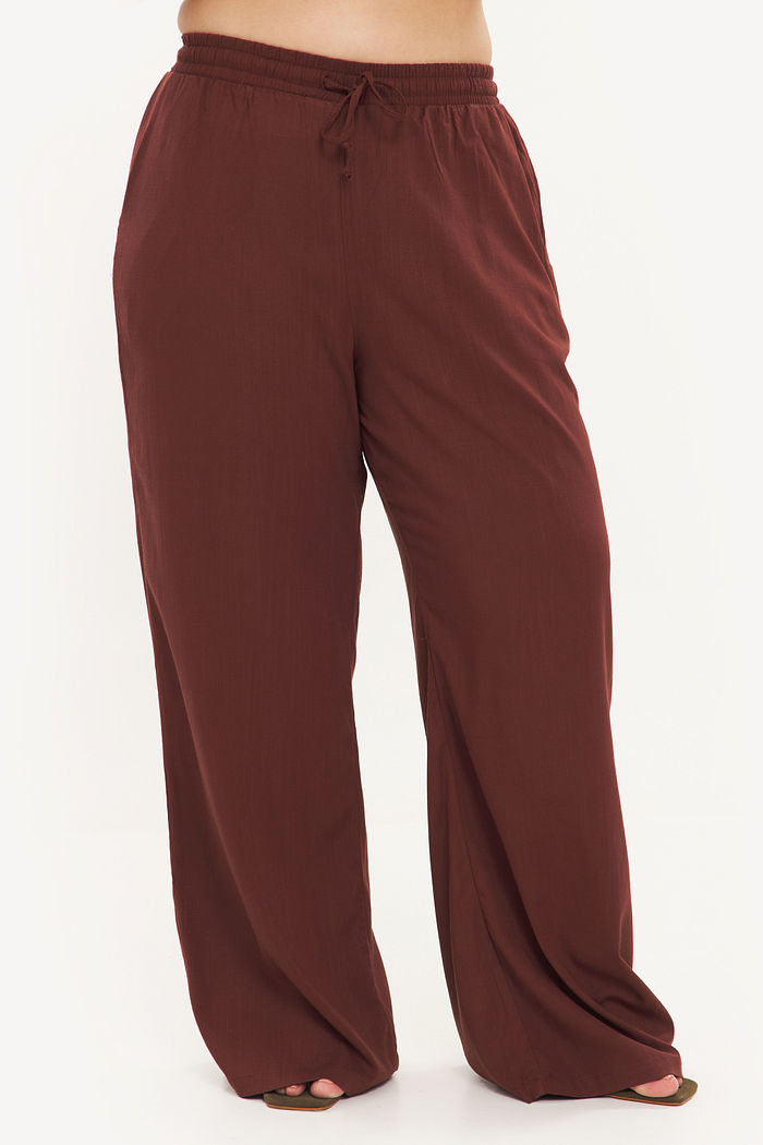 Calça Pantalona Kiara Marrom