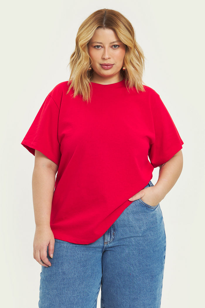 T-shirt Básica Nina Vermelho