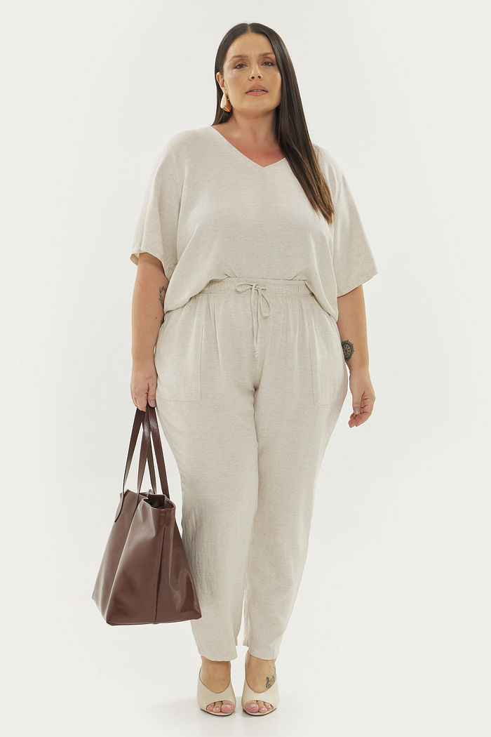 Blusa Linho Toscana Natural