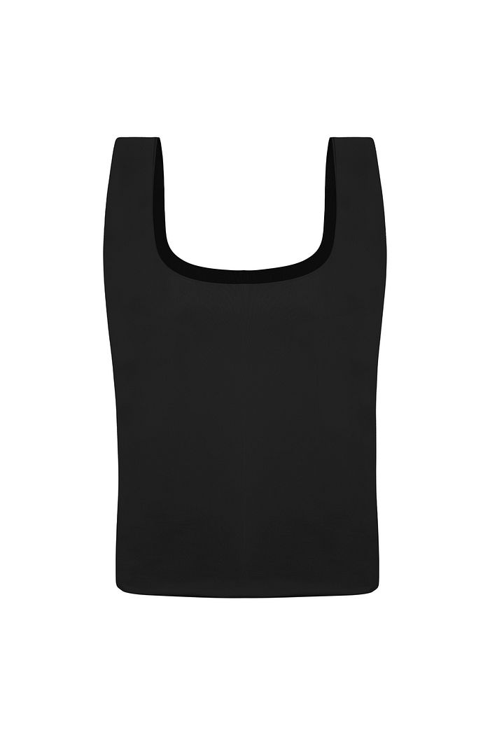 Regata Dupla Soft Touch Plus Size Preto
