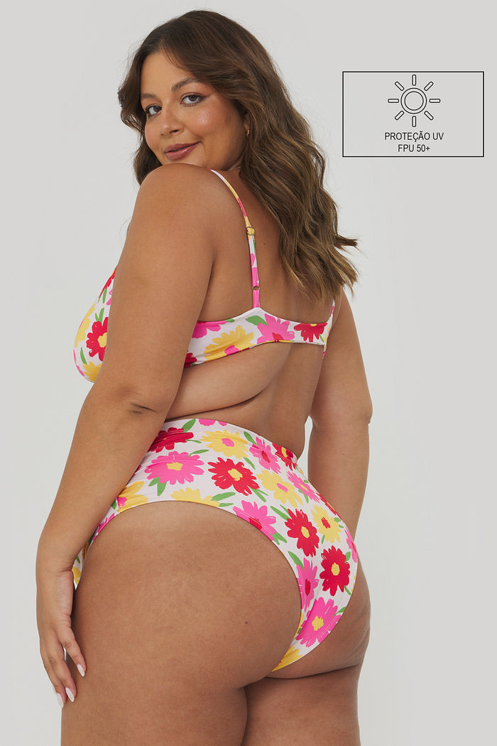 Calcinha Hot Pants Biquini Tulum Floral
