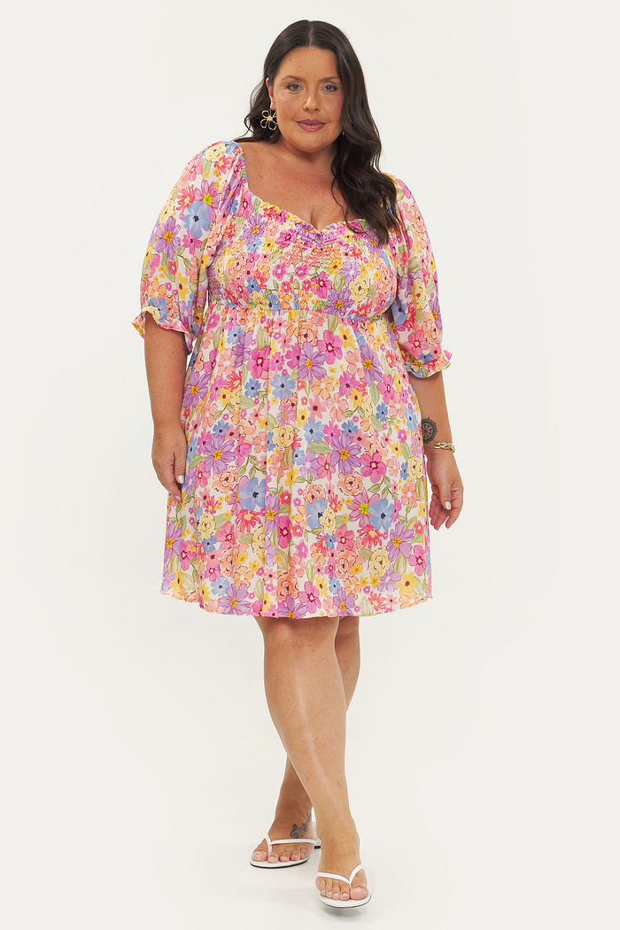 Vestido Curto Eloá Floral