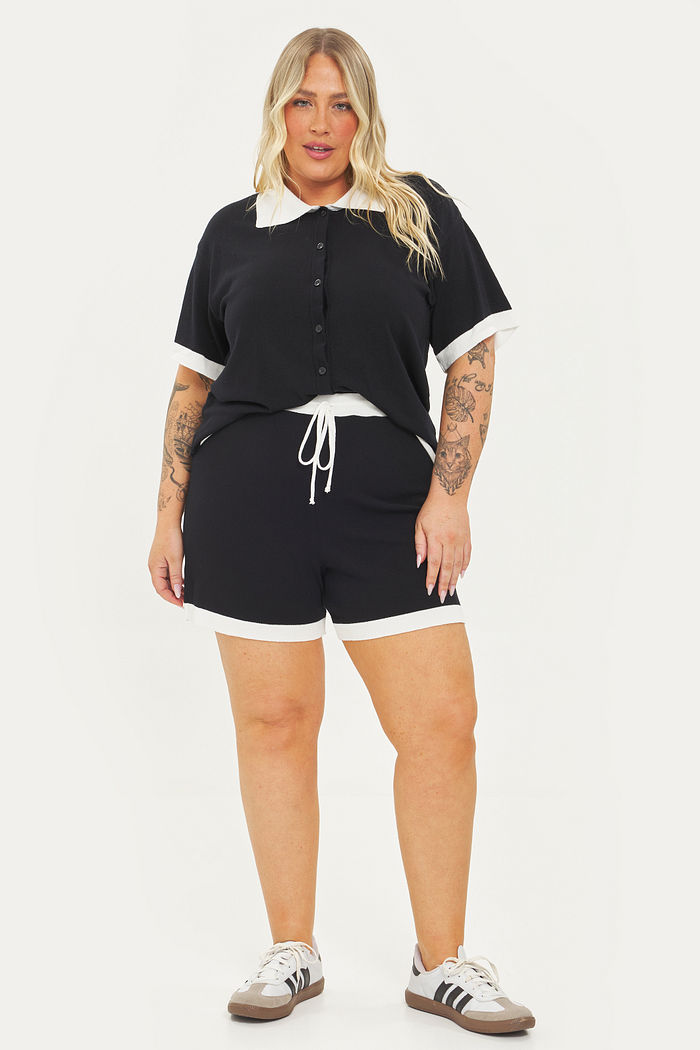 Short Tricô Adelina Preto
