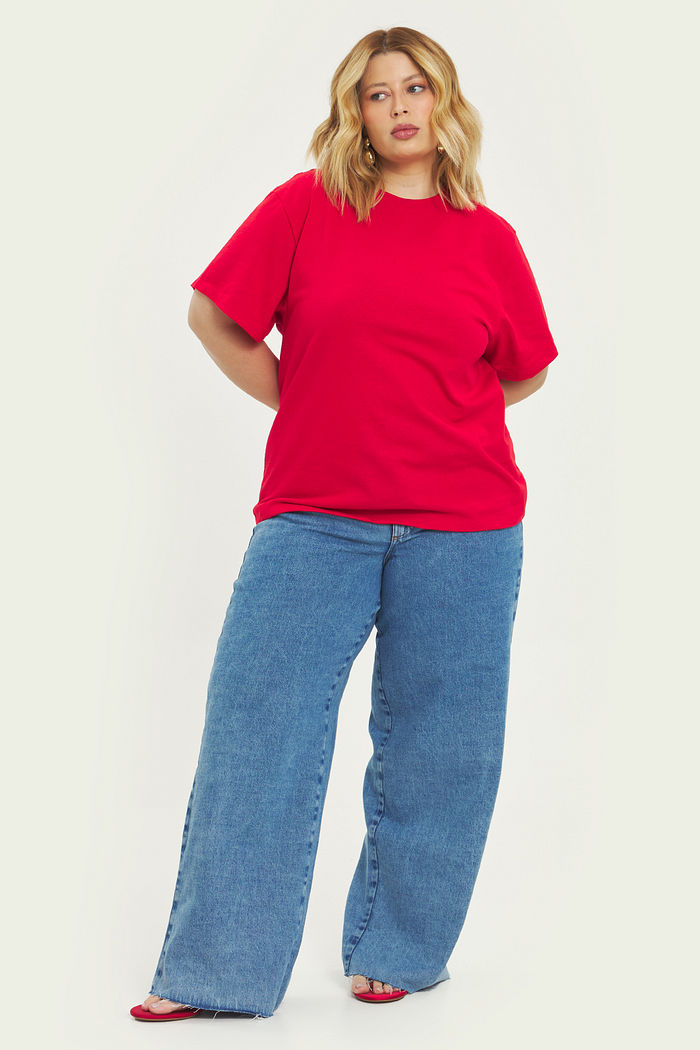 T-shirt Básica Nina Vermelho