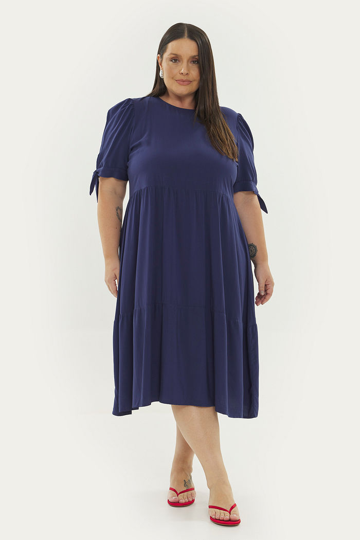 Vestido Midi Viscose Miranda Marinho