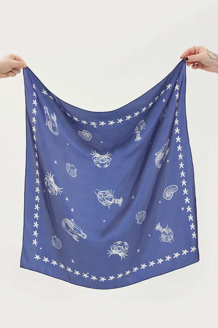 Lenço Acetinado Nápoles Estampado