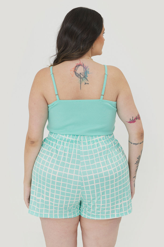 Conjunto Pijama Short Doll Ruby Acqua