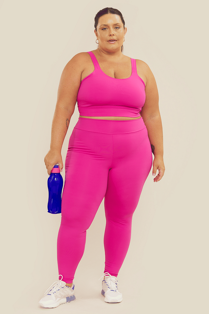 Calça Legging Alta Sustentação Safari Pink