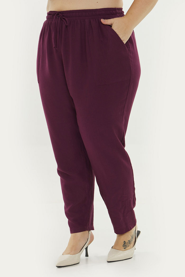 Calça Linho Toscana Vinho