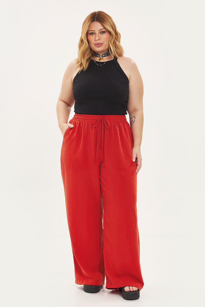 Calça Pantalona Chloe Tomate