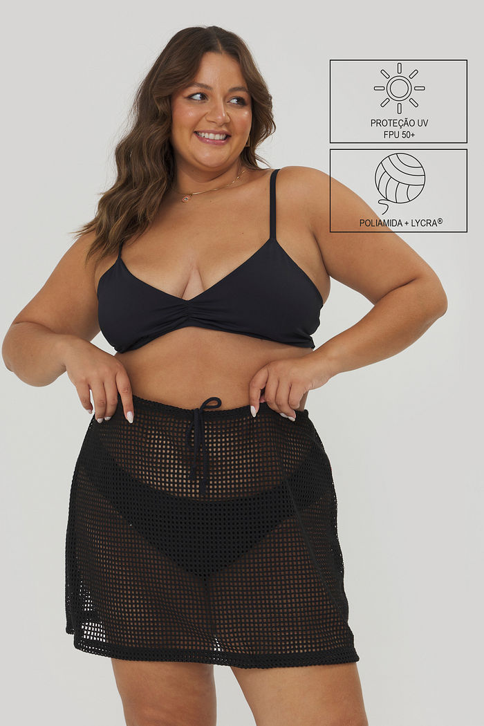 Top Biquini Campeche Preto