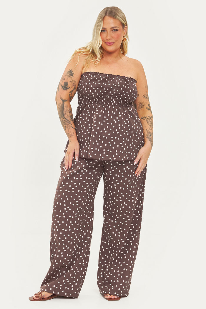 Blusa Peplum Zaya Poá