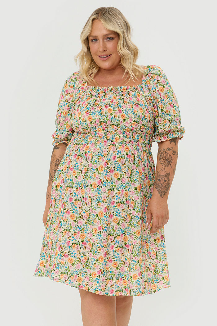 Vestido De Viscose Laura Floral