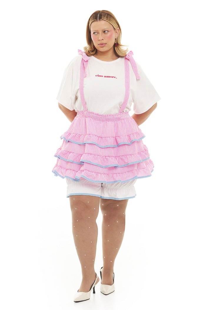 Saia Festa Junina Maçã Do Amor Listrada