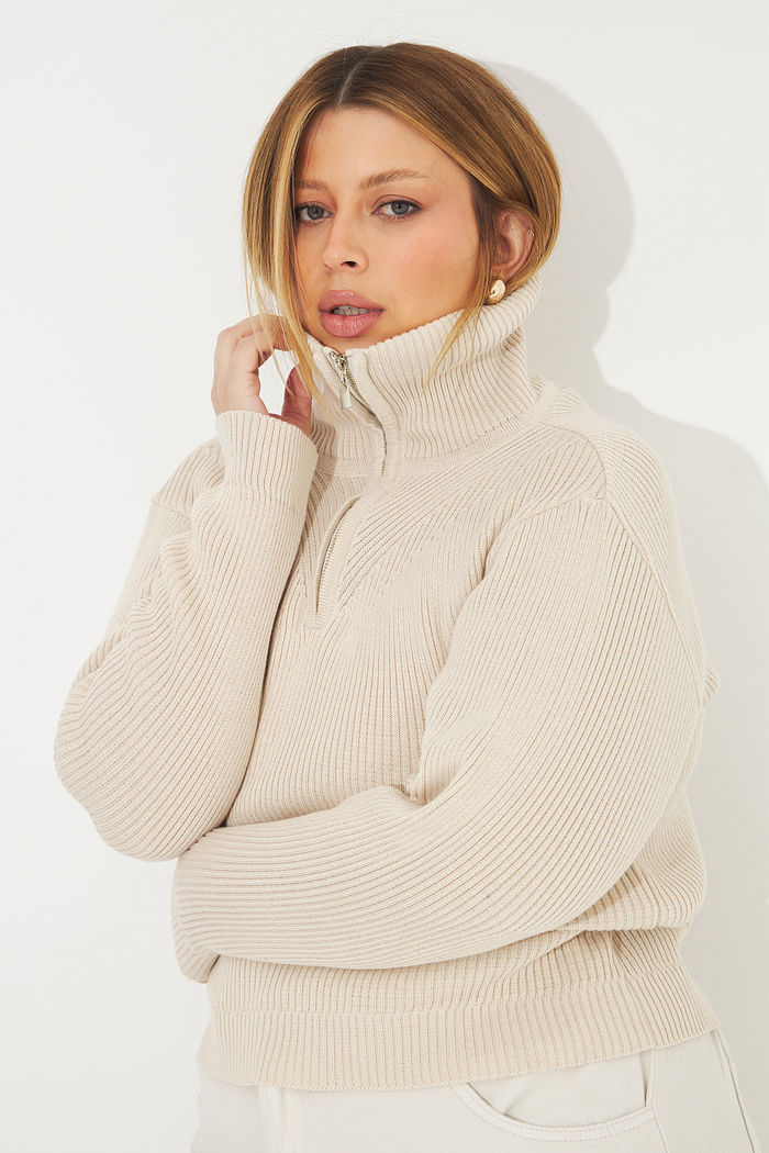 Suéter De Tricô Poliana Off-white