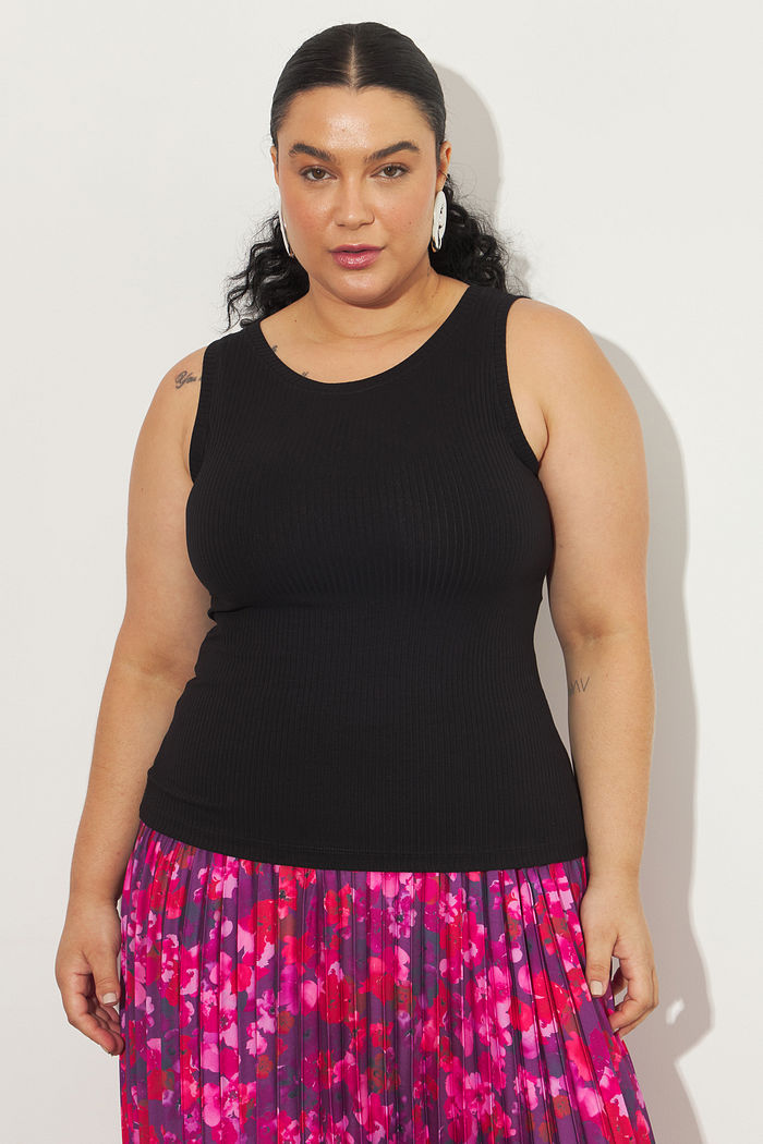 Regata Canelada Eloise Preto