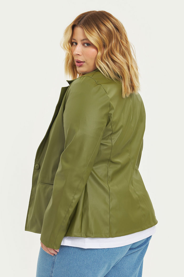 Blazer Alfaiataria P.U. Chica Verde Oliva