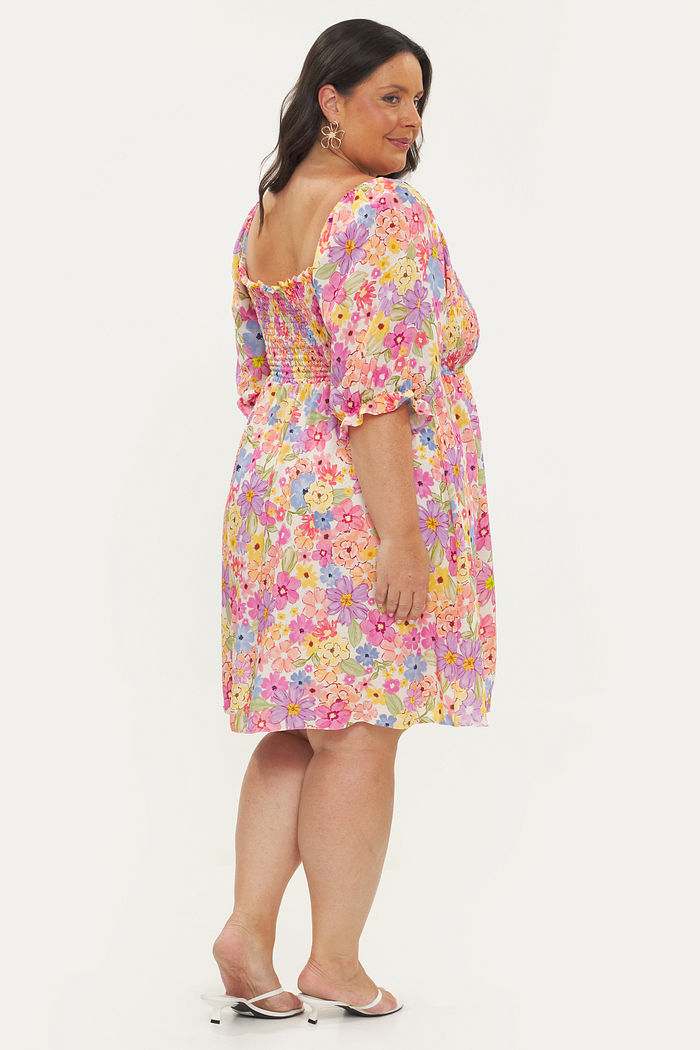 Vestido Curto Eloá Floral