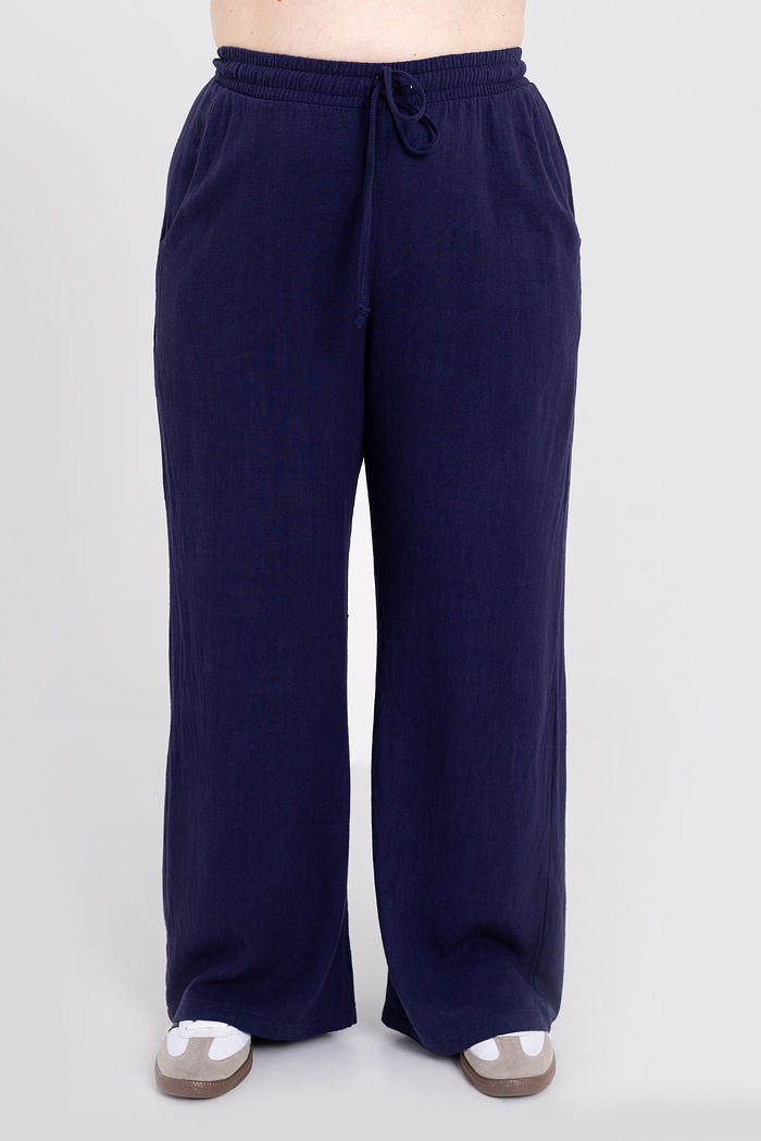 Calça Pantalona Linho Chloe Marinho