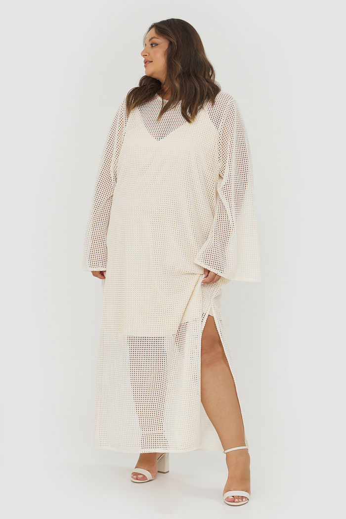 Vestido Crochet 2 Peças Madalena Off-White