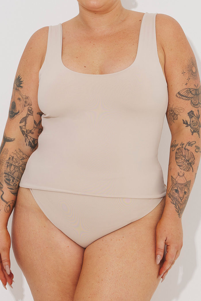 Regata Dupla Soft Touch Plus Size Natural