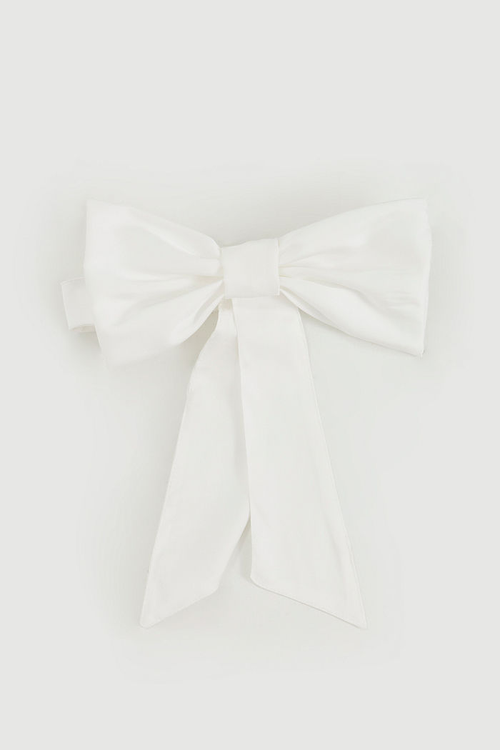 Gravata Laço Acetinada Oásis Off-White