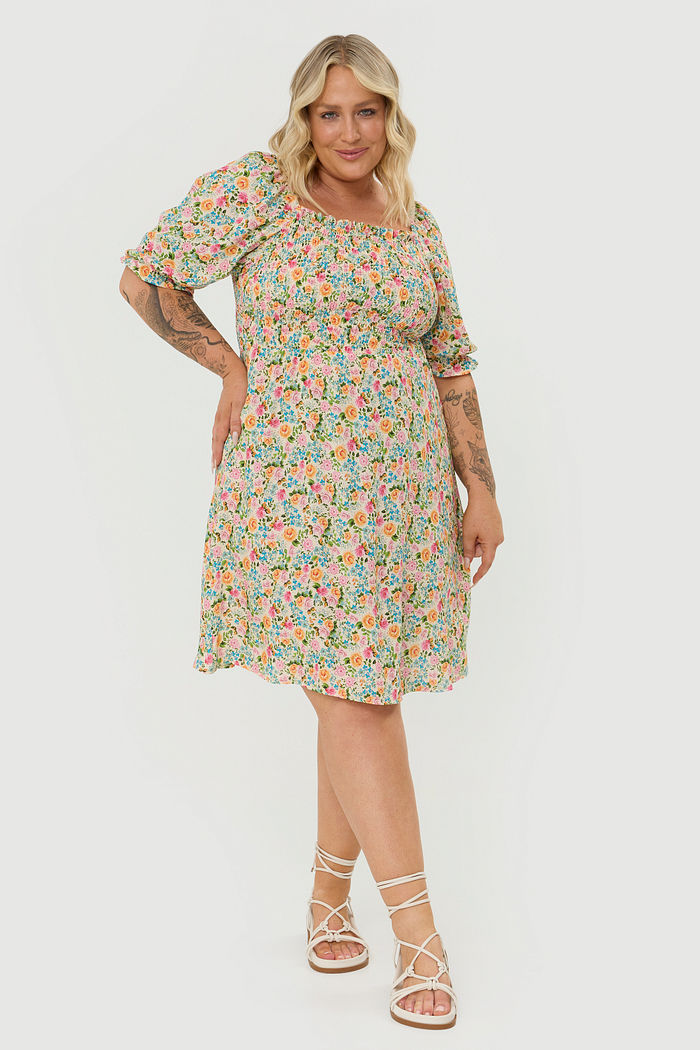 Vestido De Viscose Laura Floral