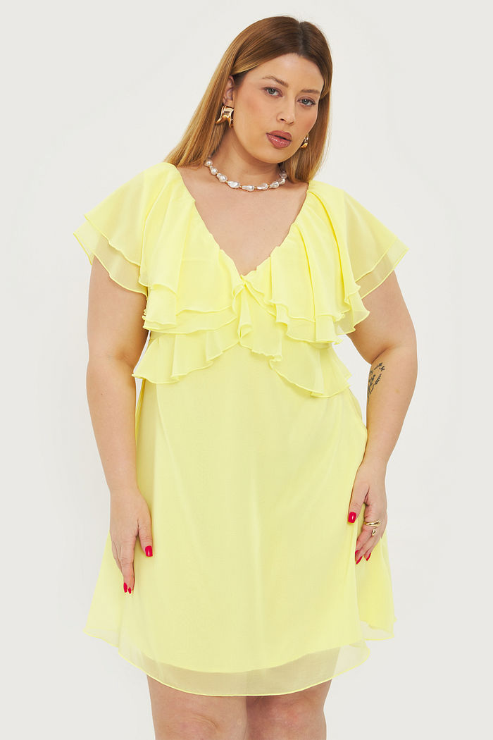 VESTIDO COM BABADOS MARILIA