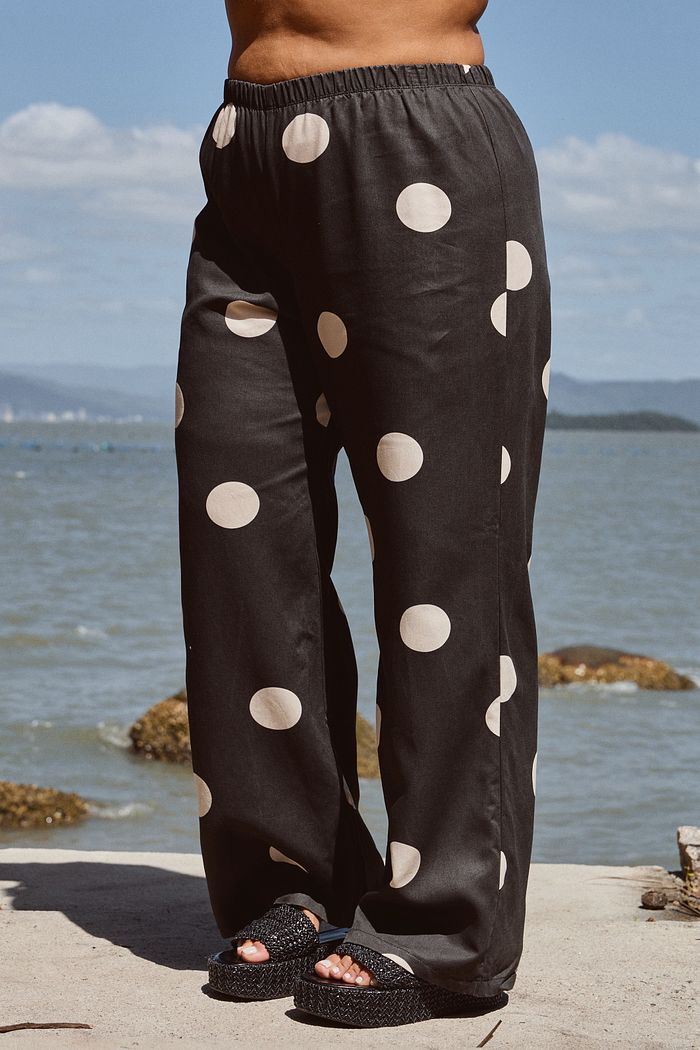 Calça Reta Petúnia Poá