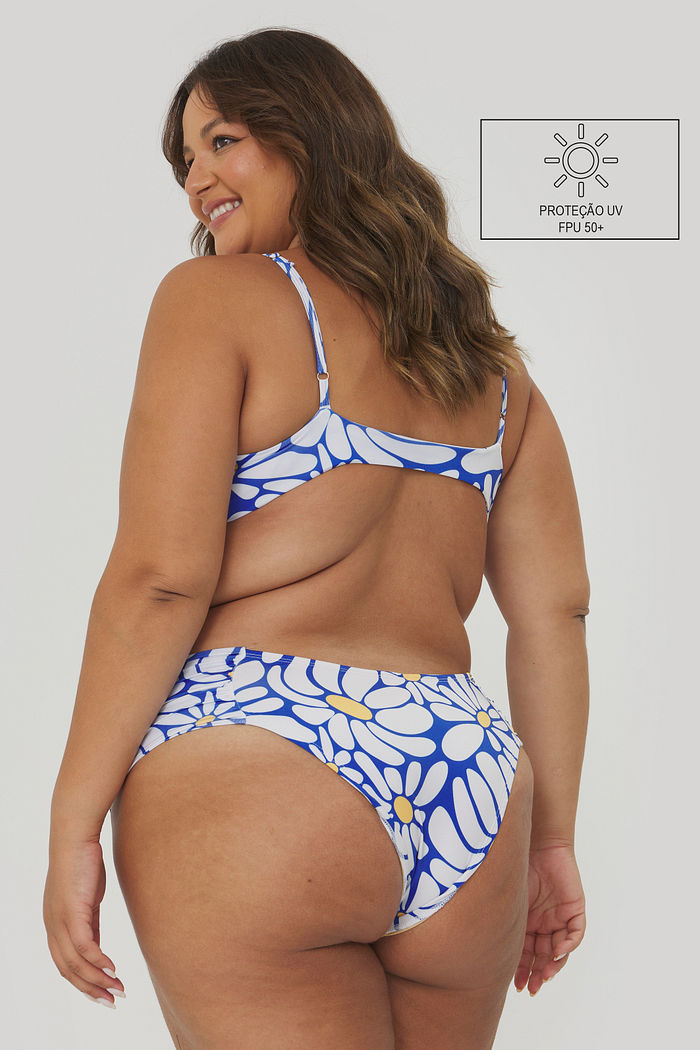 Top Biquini Bem-Me-Quer Floral