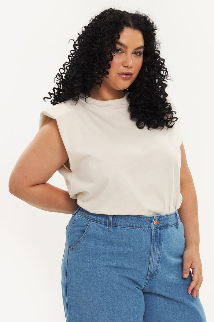 Regata Com Ombreiras Kika Natural